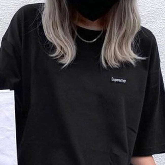 (국내배송, 당일출고) 슈프림 스몰 로고 패치 반팔 티셔츠 ~2Color~-재입고!!-