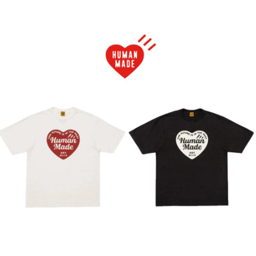 (국내배송) 휴먼 메이드 하트 드라이 그래픽 반팔 티셔츠 ~2Color~