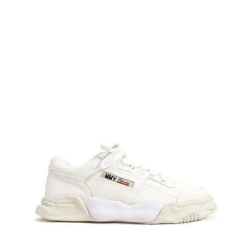 메종 미하라 야스히로 파커 OG 솔 캔버스 탑 스니커즈 화이트