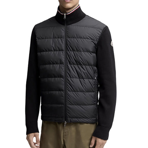 몽클레어  집업 코튼 가디건 패딩 블랙