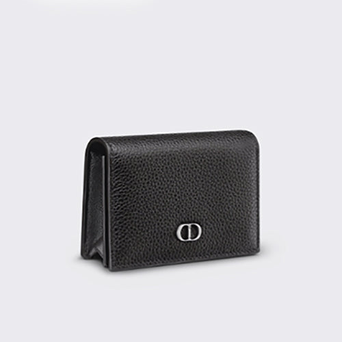 디올 CD 아이콘 비즈니스 카드 홀더 블랙