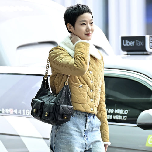 샤넬 25C 크루즈 호보백 CC로고 4포켓 체인 블랙 (김고은,아이린 착용)