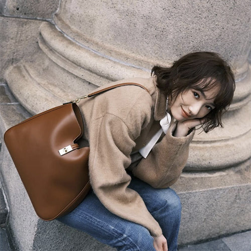 셀린느 삭 미디엄 카미유 16 소프트 숄더백 크로스백 탠