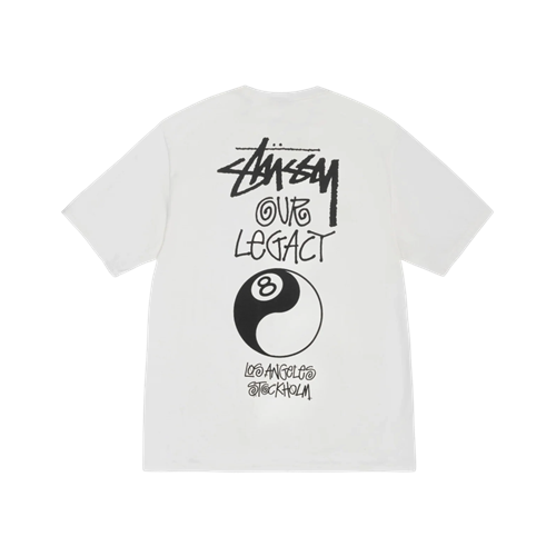 (국내배송) 스투시 아워 레가시 워크 샵 8 볼 음양 반팔 티셔츠 ~2Color~