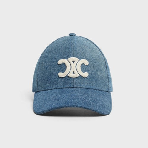 (국내배송) 셀린느 트리옹프 데님 워싱 볼캡