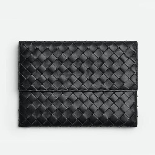 보테가베네타 플랩 파우치 블랙