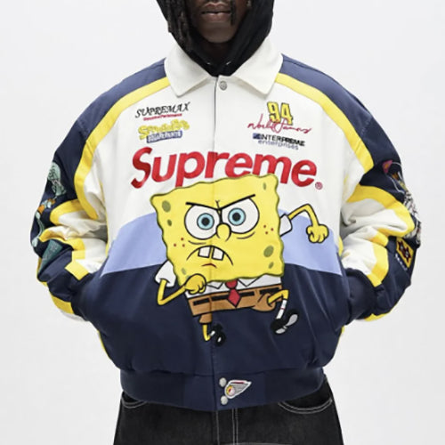 슈프림 x 스폰지밥 제프 해밀턴 레이싱 자켓 ~2Color~
