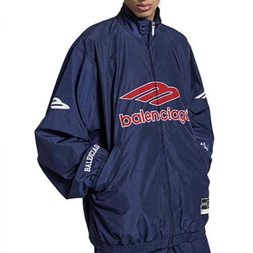 발렌시아가 3b 풋볼 트랙수트 재킷 네이비