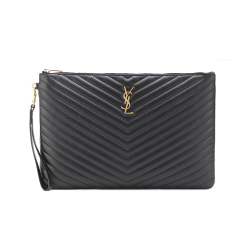 세인트로랑 뉴 졸리 모노그램 로고 퀄팅 클러치