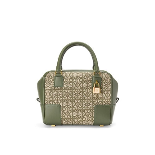 21FW 로에베 애너그램 자카드 아마조나 토트백 그린