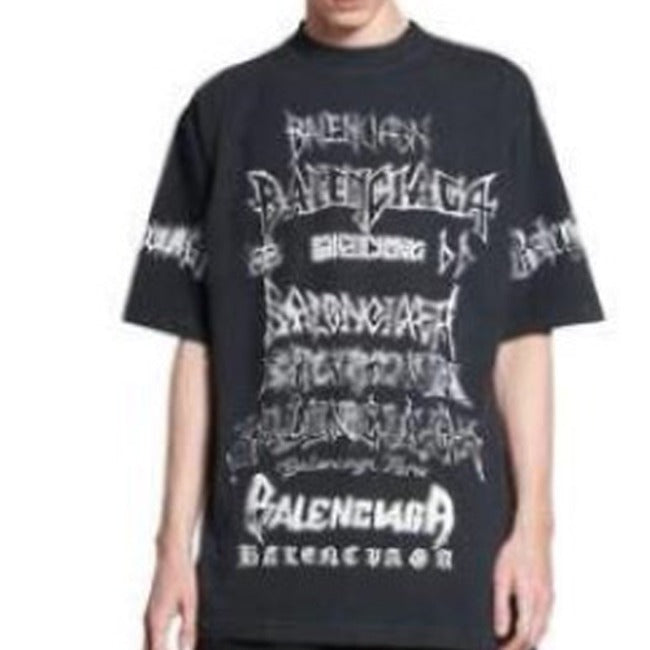 (국내배송) 발렌시아가 멀티 메탈 반팔티셔츠 ~2Color~