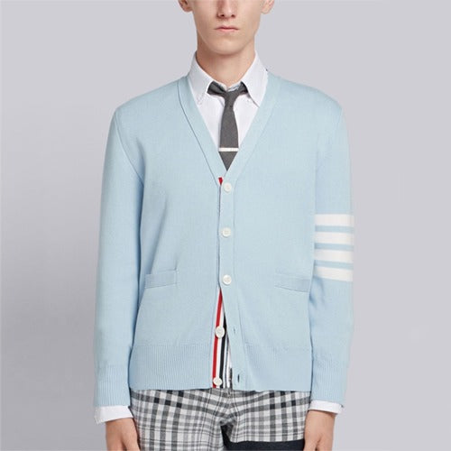 (국내배송) 톰브라운 서스테이너블 파인 메리노 울 인타르시아 V넥 가디건 ~2Color~