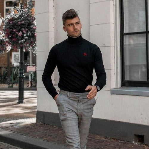 (국내배송, 당일출고) 버버리 런던 자수로고 터틀넥