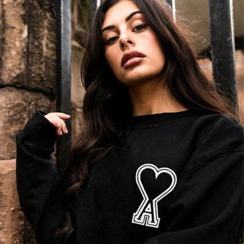 (국내배송, 당일출고) 아미 빅로고 하트패치 맨투맨 ~2Color~