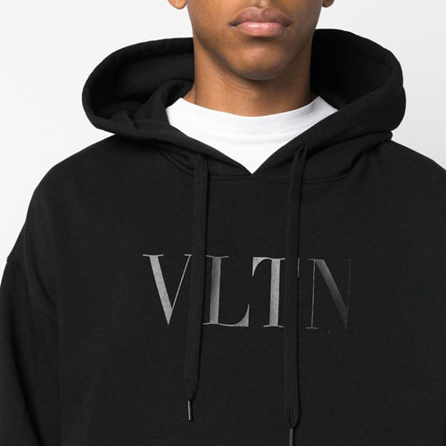 (국내배송) 발렌티노 VLTN 블랙로고 프린트 후드 티셔츠