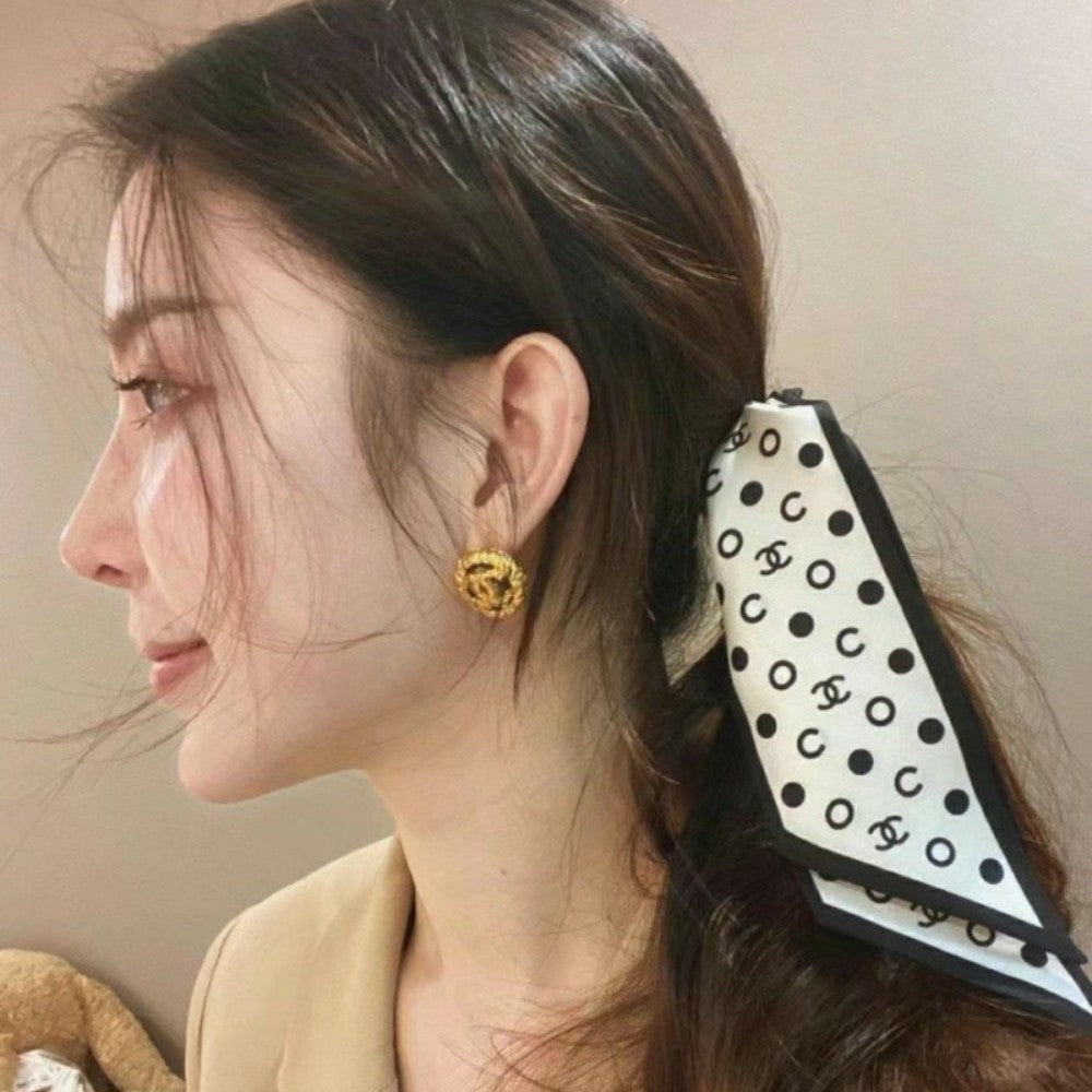 (국내배송) 샤넬 도트  헤어슈슈